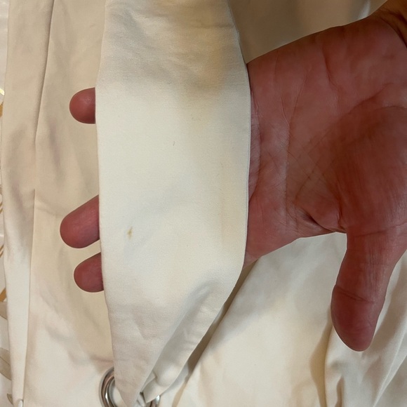 Womens Mini Skort Shorts Size XL (For L)Off White Silver Grommet Cotton Blend - Picture 9 of 9